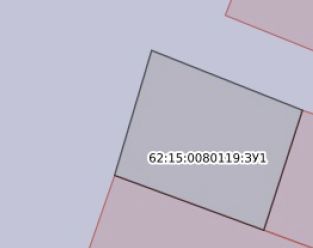 Земельный участок площадью 721 кв.м.