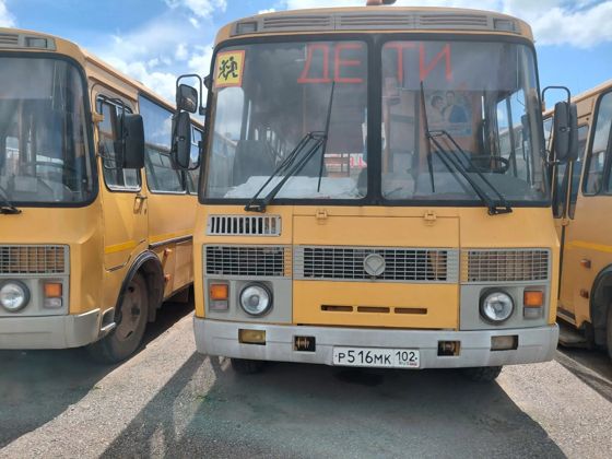 Автобус ПАЗ 32053-70, 2013 года выпуска, VIN: Х1М3205ВХD0005624, № двигателя: D1007608, гос. номер Р 516 МК 102, цвет кузова: желтый