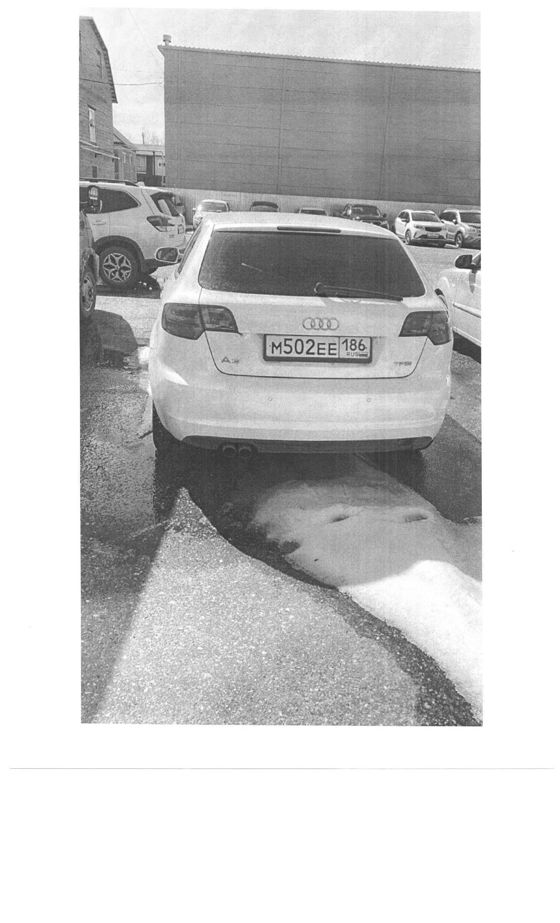 Транспортное средство, легковой комби (хэтчбек) AUDI A3, 2012 г.в., г/н М502ЕЕ186, VIN WAUZZZ8P7DA055979,  рег. № 26-362