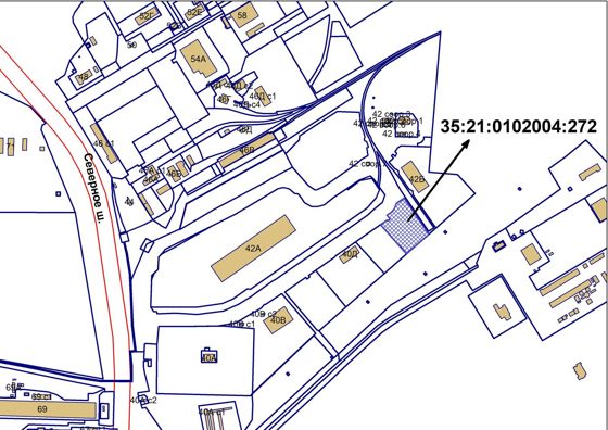 Право на заключение договора аренды земельного участка с кадастровым номером 35:21:0102004:272