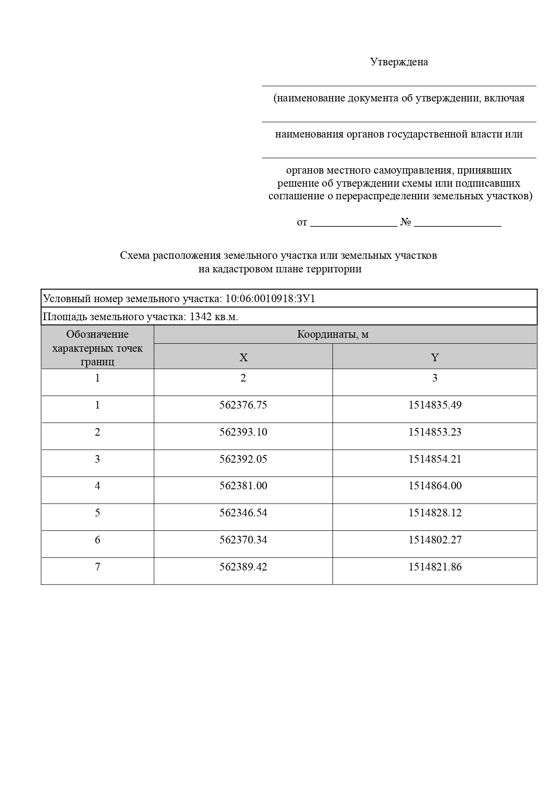 Земельный участок из земель населенных пунктов в кадастровом квартале 10:06:0010918