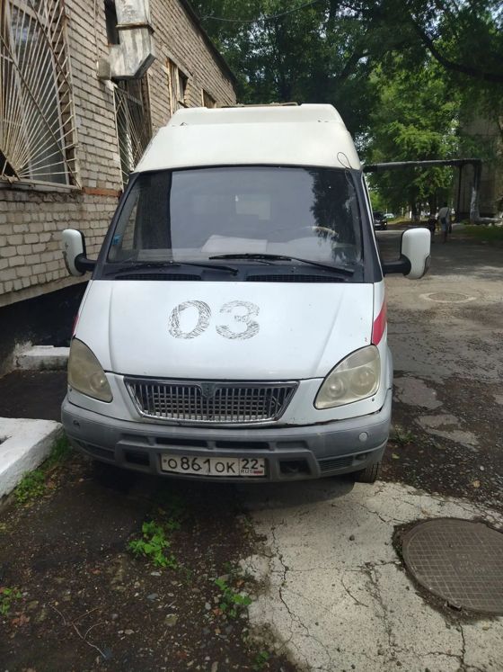 автомобиль скорой медицинской помощи (ГАЗ – 32214), год выпуска – 2007, паспорт транспортного средства – 52 МО 315084, регистрационный знак – О 861 ОК 22, идентификационный номер (VIN) – X9632214070563368, модель, номер двигателя – *40522R*73128706*, номер шасси (рама) - отсутствует, номер кузова (кабина, прицеп) - 32214070338567, цвет кузова – ГОСТ Р50574*02