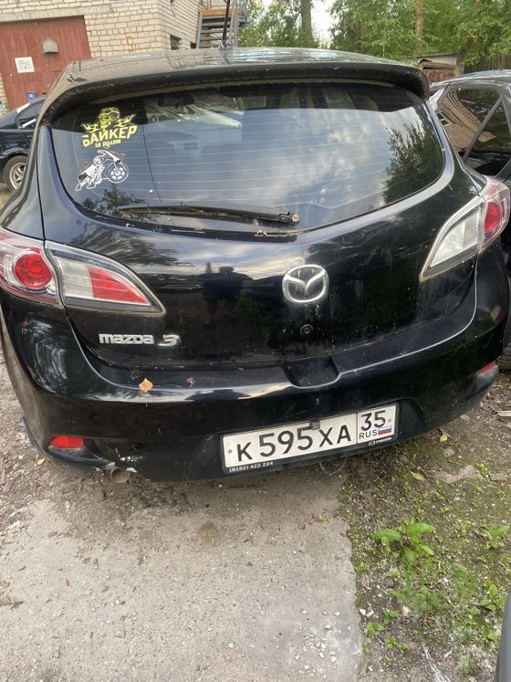 Автомобиль марки Мазда 3, ГРЗ: К595ХА35,VIN: JMZBL14Z211559726, 2012 г.в., черный