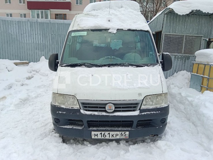 Автомобиль Fiat DUCATO, 2011г.в., гос.рег.знак М161КР65, VIN: Z7G244000BS034709
Ознакомление с имуществом по месту его нахождения (хранения) г. Южно-Сахалинск, пер. Украинский, д. 6Г, с документами и доп. информацией по адресу г. Казань, ул. Ломжинская, д. 12, кв44, по предварительной записи по тел.+79272489000 по заявке на эл. адрес arivara1@yandex.ru