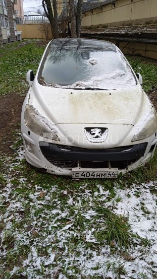 Легковой автомобиль, марка: ПЕЖО 308, год изготовления: 2008, VIN: VF34C5FWF55338641, ПТС: 50 ОН 361526, г/н: Е404НМ44, тип двигателя: Бензиновый, мощность двигателя, л. с. (кВт): 120.00, рабочий объем двигателя, куб. см: 1598, разрешенная максимальная масса 1824 кг, масса без нагрузки 1387 кг. Имущество совместно нажитое.
Техническое описание: Нужны замена двигателя, проводки, фар, повреждены оба бампера, колеса, отсутствуют ключи, передний бампер разбит полностью. Автомобиль опечатан приставам